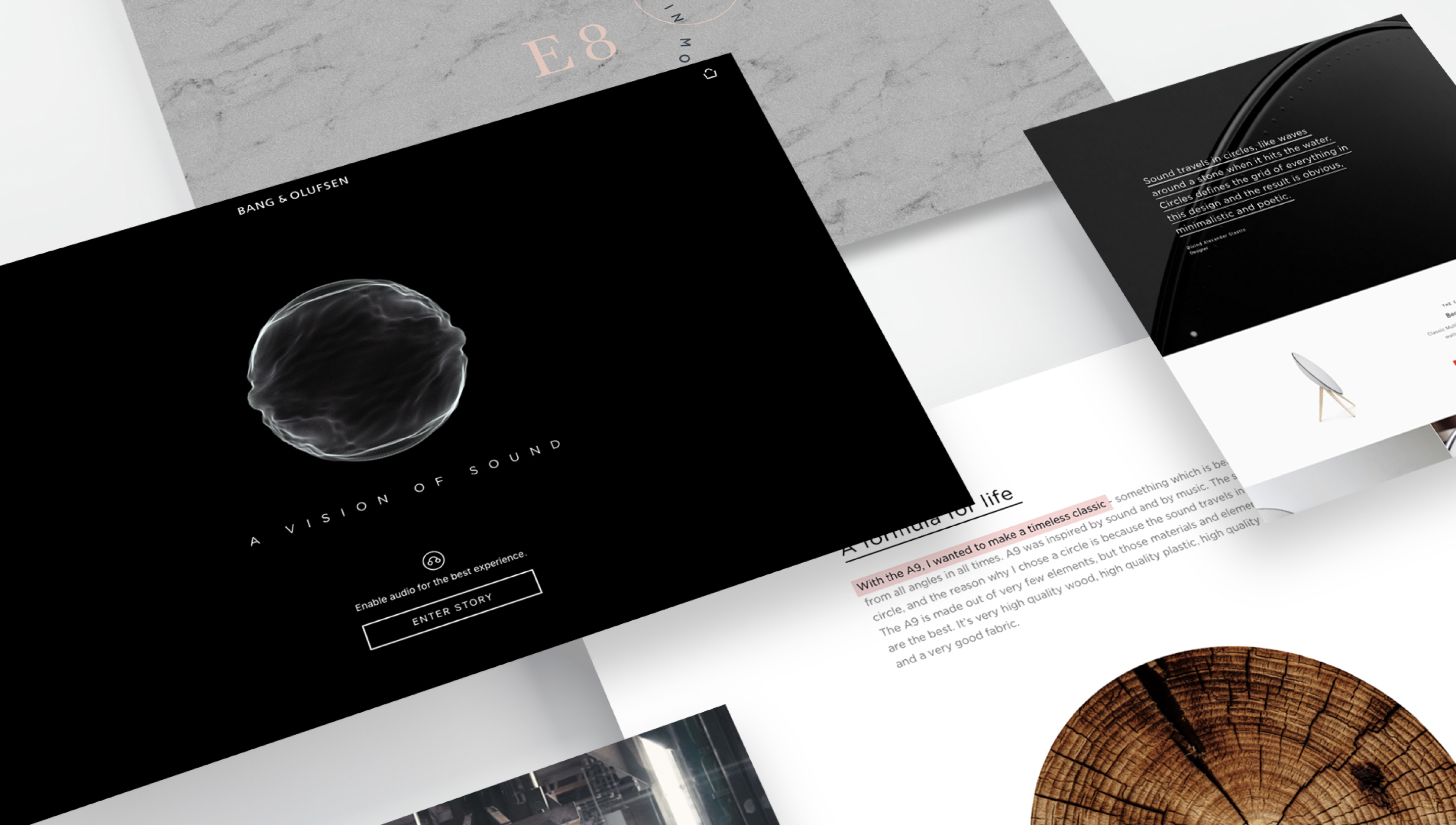 overview of Band & Olufsen digital collateral